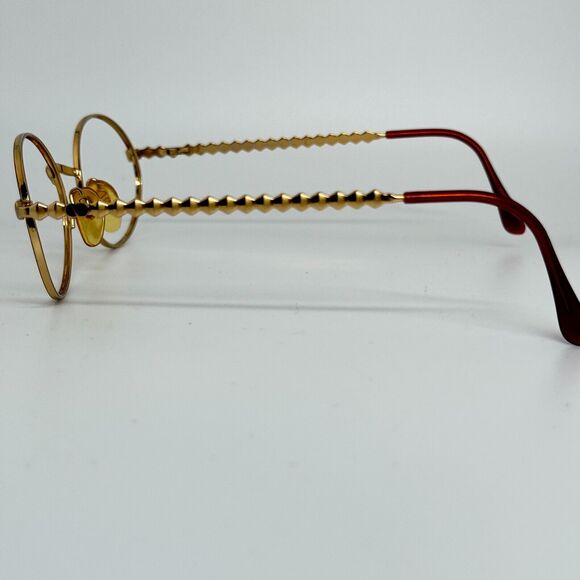 Valentino Eyeglasses Frames gold Womens V451 962 53-19-135 H502 - Picture 2 of 7